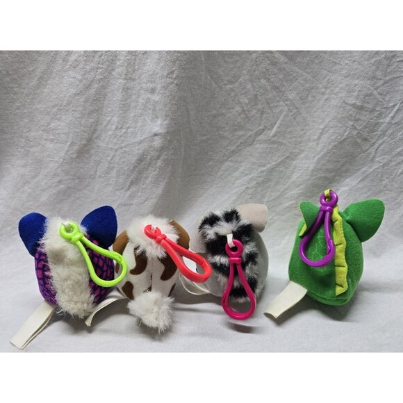 Furby Keychain Backpack Clips- Mcdonalds Happy Meal- Vintage- Lot Of 4 - Picture 7 of 9